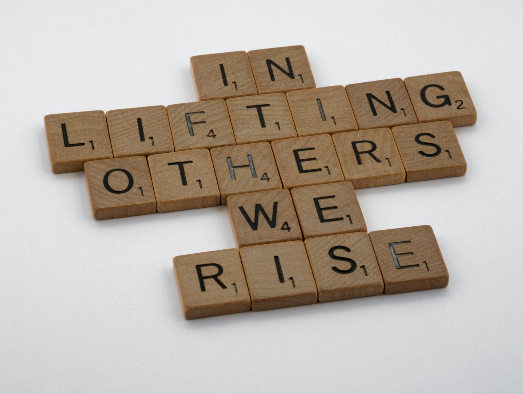 In lifting others